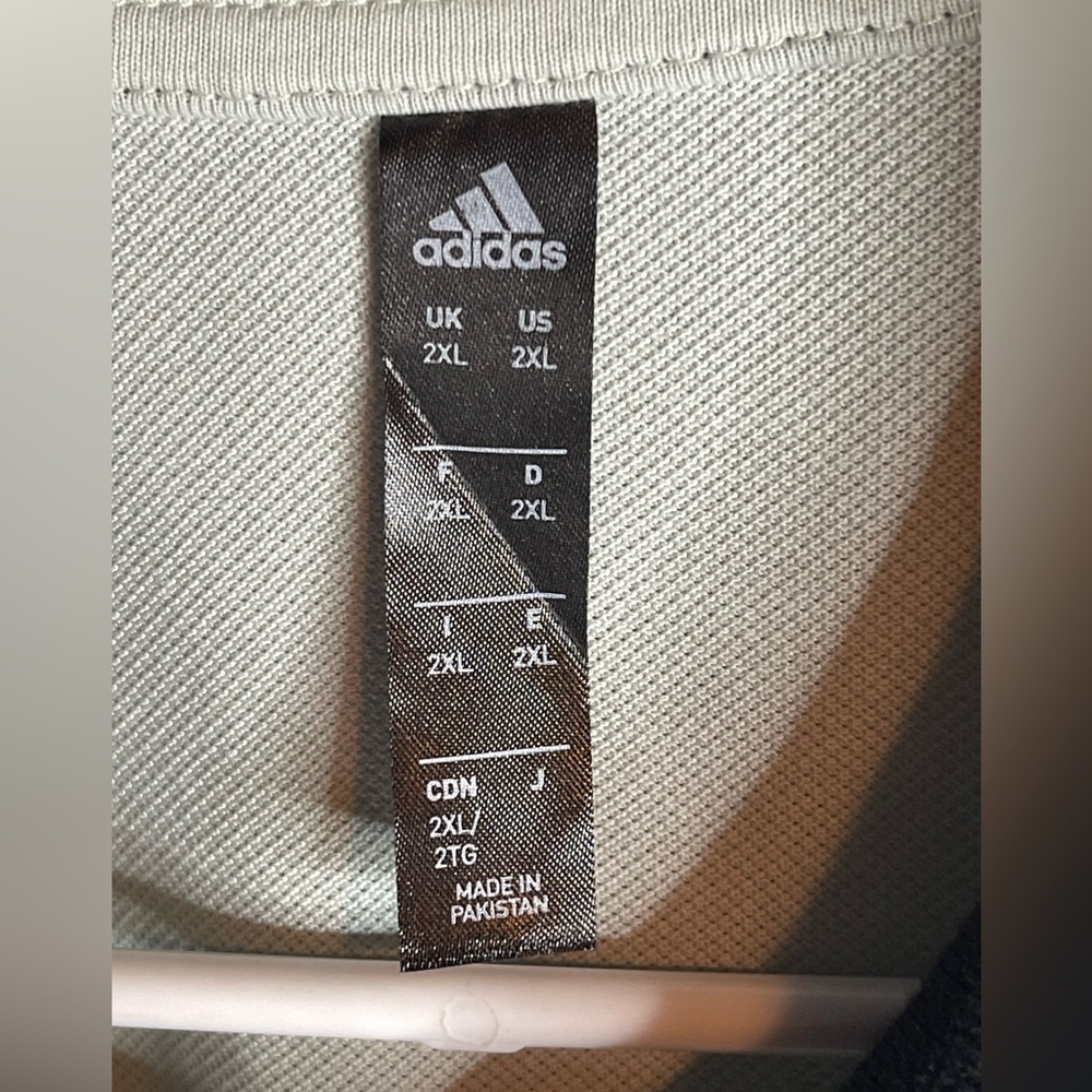Adidas Golf Polo Shirt 2XL Mint Green/Black HZ4173 W/ Embroidered Sleeve - Picture 6 of 8